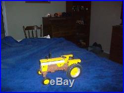 Minneapolis Moline M670 wide front toy tractor (White, Oliver)