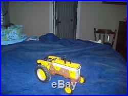 Minneapolis Moline M670 wide front toy tractor (White, Oliver)