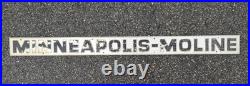 Minneapolis-Moline MM Tin Sign Tractor Emblem Embossed