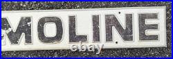 Minneapolis-Moline MM Tin Sign Tractor Emblem Embossed