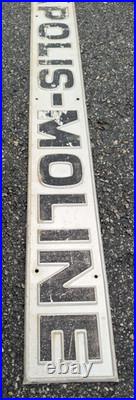 Minneapolis-Moline MM Tin Sign Tractor Emblem Embossed