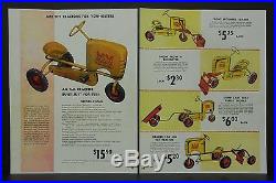 Minneapolis Moline MM Tot Pedal Tractor 1950's Ad Slick 2 Pages