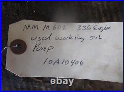 Minneapolis Moline M 602 Used Working Oil Pump 10A10406 336 Engine Tractor