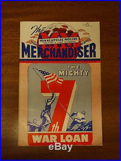 Minneapolis Moline Merchandiser May-June 1945 WWII Magazine Tractors