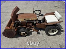 Minneapolis Moline Mocraft Garden Tractor With Front Mount Snow Blower