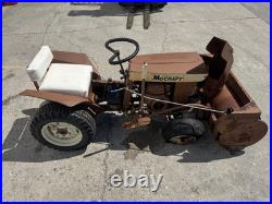 Minneapolis Moline Mocraft Garden Tractor With Front Mount Snow Blower