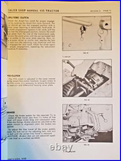 Minneapolis Moline Model 445 Tractors Dealer Maintenance Manual Original