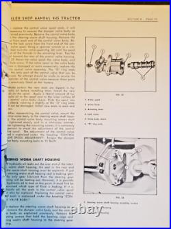 Minneapolis Moline Model 445 Tractors Dealer Maintenance Manual Original