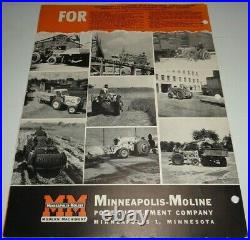 Minneapolis Moline RTI Industrial Tractor Sales Brochure MM literature 1015A