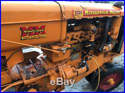 Minneapolis Moline RTU antique tractor rt r new rubber paint