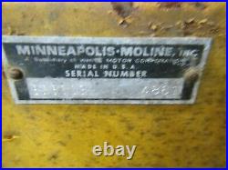 Minneapolis Moline Town & Country 108 112 110 Tractor 828303 Snow Thrower