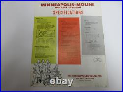 Minneapolis Moline Town & Country Tractor Color Brochure 100 model (1963) 8 Page