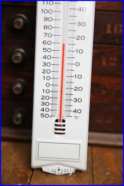 Minneapolis Moline Tractor Advertising Sign Thermometer Metal Glass Farm Vintage