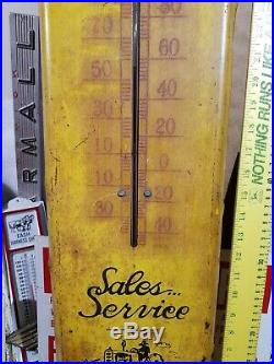 Minneapolis Moline Tractor Advertising Thermometer Metal Farm Implements Sign