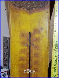 Minneapolis Moline Tractor Advertising Thermometer Metal Farm Implements Sign