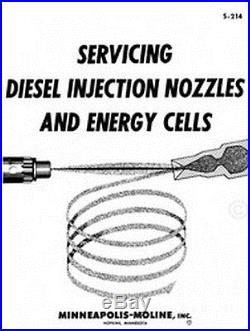 Minneapolis Moline Tractor Diesel Injection and Energy Cells Service Manual