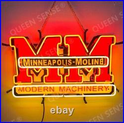 Minneapolis Moline Tractor Farm Light Lamp Neon Sign 24 With HD Vivid Printing