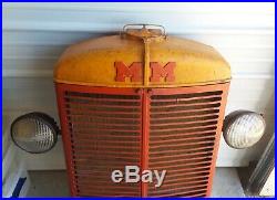 Minneapolis Moline Tractor Grill With lights Vtg Rat Rod Man Cave Decore Tractor
