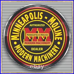 Minneapolis Moline Tractors Dealer Style Sign Banner Mural Med L XL XXL Sizes