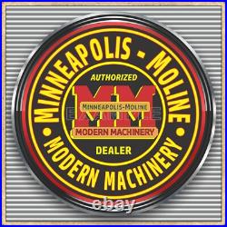 Minneapolis Moline Tractors Old Sign Remake Square Aluminum Sizes Up To 3' X 3