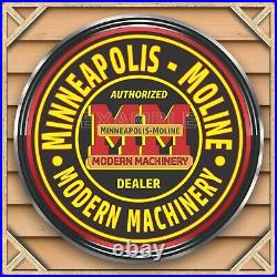Minneapolis Moline Tractors Sign Remake Square Aluminum Sizes Up To 3' X 3