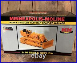 Minneapolis-Moline Two Star Crawler With Blade SpecCast 1/16 scale Collectible NIB