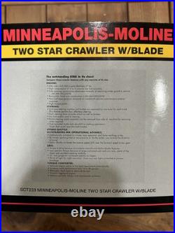 Minneapolis-Moline Two Star Crawler With Blade SpecCast 1/16 scale Collectible NIB