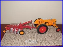 Minneapolis-Moline U gas tractor with M-M 3 bottom plow, 1/16 scale by SpecCast