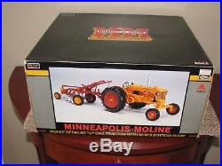 Minneapolis-Moline U gas tractor with M-M 3 bottom plow, 1/16 scale by SpecCast