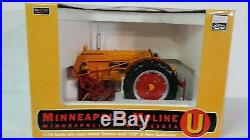 Minneapolis Moline U with2 Row Cult 1/16 diecast farm tractor replica collectible