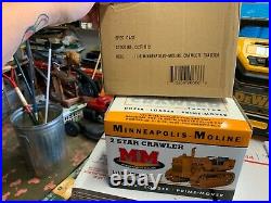 Minneapolis-moline 2 star crawler toy tractor, national toy truck construction