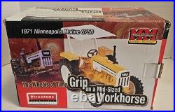 New Open Box ERTL 1/16 Firestone 1971 Minneapolis Moline G750 DieCast Tractor
