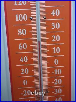New Red Minneapolis Moline Tractor Thermometer Size 27 x 8