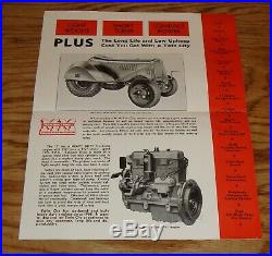 Original 1941 Minneapolis-Moline Orchard J Tractor Foldout Sales Brochure
