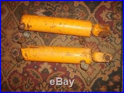 Original Minneapolis Moline Tractor 2 Hydraulic Cylinder Attachment Rams Yellow