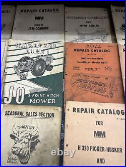 Original Minneapolis Moline Tractor Manuals Farm Literature