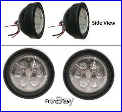 Pair of 12 Volt LED Light with Rear Mount Stud Tractor Light