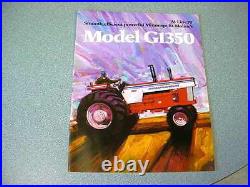 Rare Minneapolis Moline G1350 Tractor (Red) Color Brochure from 1970