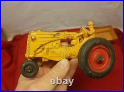 Rare VTG Minneapolis-Moline Scale Mod. 9960 R Tractor & Farm Wagon 1950 Yellow