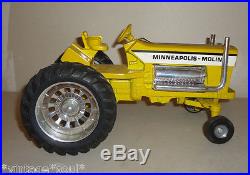 Rare Vintage 1970s Minneapolis Moline Farm tractor Ertl MM toy 10.5 long Steel