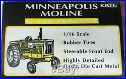 Rare (wide Front End) Minneapolis Moline G-750 Toy Tractor, Ertl 1/16 Scale, Mib