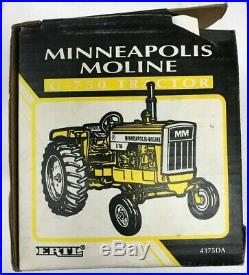 Rare (wide Front End) Minneapolis Moline G-750 Toy Tractor, Ertl 1/16 Scale, Mib