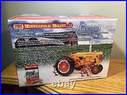 SPEC-CAST MINNEAPOLIS MOLINE U With 2-ROW CULTIVATOR TRACTOR 1/16 SEALED NEW RARE