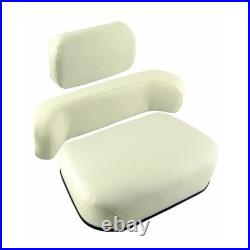 Seat Cushion Set 3 Piece Vinyl Cream fits White fits Oliver