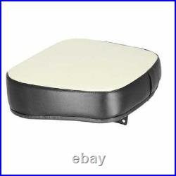 Seat Cushion Steel Core Vinyl with Black Trim Compatible with Oliver White