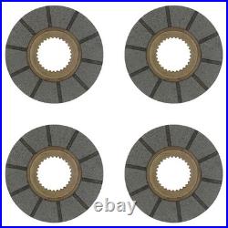 Set of 4 New Bonded Brake Discs Fits MPL, Fits Minneapolis Moline 770, 880, 1550