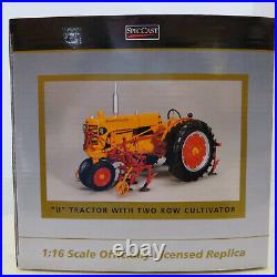 SpeCast Minneapolis Moline U Tractor 2-Row Cultivator 1/16 MM-SCT391-B8