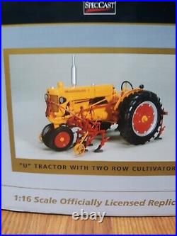 SpecCast 1/16 Minneapolis Moline U Gas Narrow Front Tractor with2 row cultivator