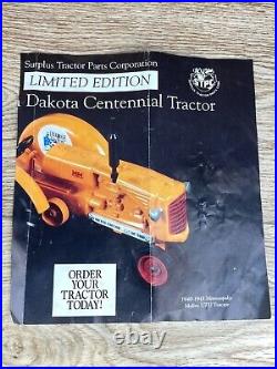 SpecCast Minneapolis Moline UTU Limited Edition 1 of 5000 Die-Cast Metal Tractor