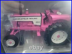 Spec Cast 1/16 Pink Minneapolis Moline G840 Open Station Tractor with Wide Front